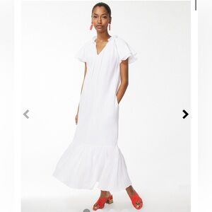 Chicos White Gauze Maxi Dress